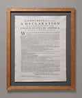 Framed Declaration of Independence, Washington style
